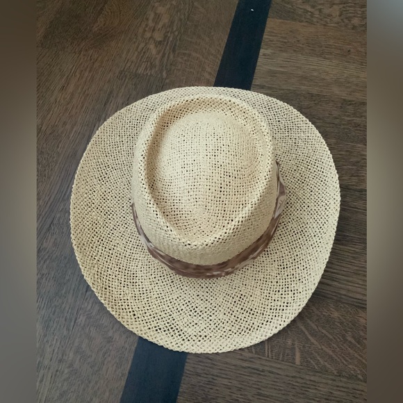 Straw Fedora Hat Unisex Style Adult One Size BRAND NEW Beach pool Vacation - Picture 7 of 10
